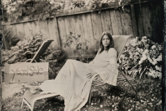 "Southern Belle in Mothers Wedding Dress, California"