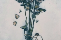 "Spent Roses" from The Old Garden series, 2020. Hand-tinted multi-layer Gum Bichromate on Hahnemühle Platinum Rag.