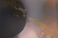 "What Was Another Sunrise", 2021. Lumen and chemigram silver gelatin print.