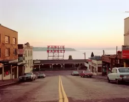 © Stephen Shore, Uncommon Places, Pine Street, Seattle, 1974