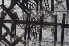 Candace Swimmer, Ladders through the Pier, 2025