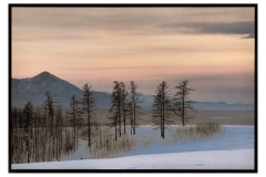 "Winter Sunset, Mongolia"