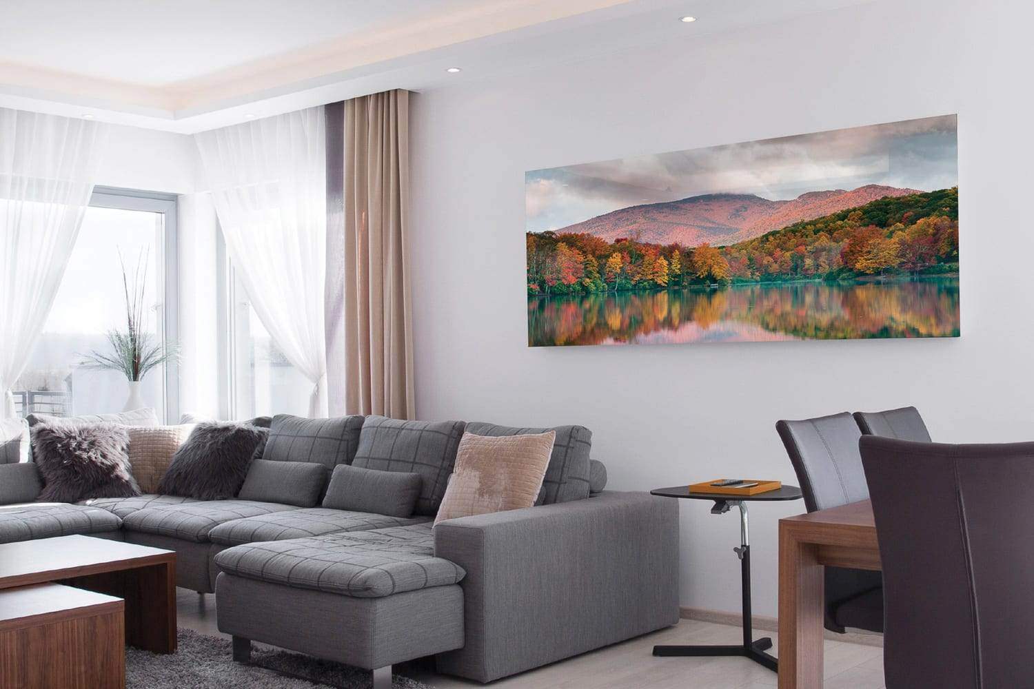 Black and White, Clear Gloss, Chromaluxe Metal Prints