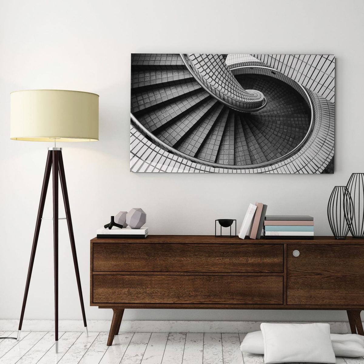 Black and White, Clear Gloss, Chromaluxe Metal Prints