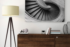 Black and White, Clear Gloss, Chromaluxe Metal Prints