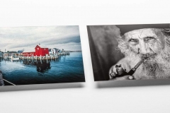 Black and White, Clear Gloss, Chromaluxe Metal Prints