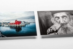 Black and White, Clear Gloss, Chromaluxe Metal Prints