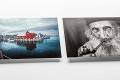 Black and White, Clear Gloss, Chromaluxe Metal Prints