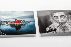 Black and White, Clear Gloss, Chromaluxe Metal Prints