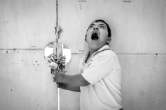 Esperando a su padre, Centro de Atención para la Integración del Niño Down, Oaxaca, México, 2018