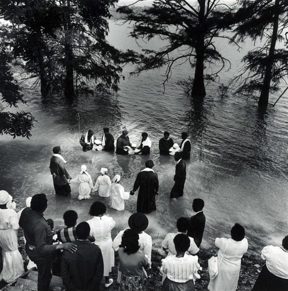 Ken Light, River baptism, photojournalism