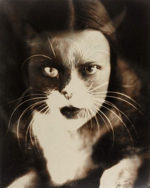 Cat and I, 1932. Photo © Wanda Wulz.