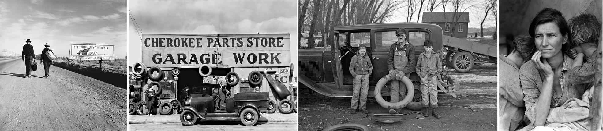 Photos © Dorthea Lange, Walker Evans, Russell Lee