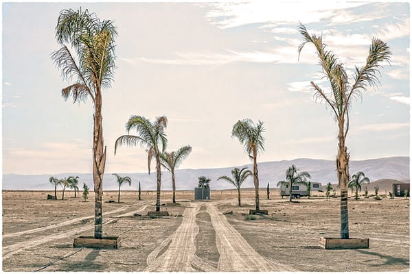 Entrance to desert estate, 2015. Photo © Ted Orland. Ted will teach a photography course in Salton Sea, CA.