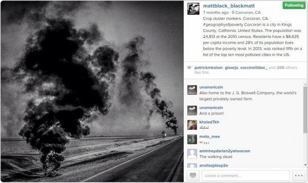 Matt Black Crop Duster Markers Corcoran, CA Instagram