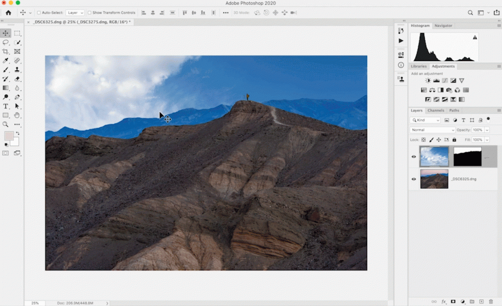 Replace Sky in Photoshop with Color Range and Blending Modes