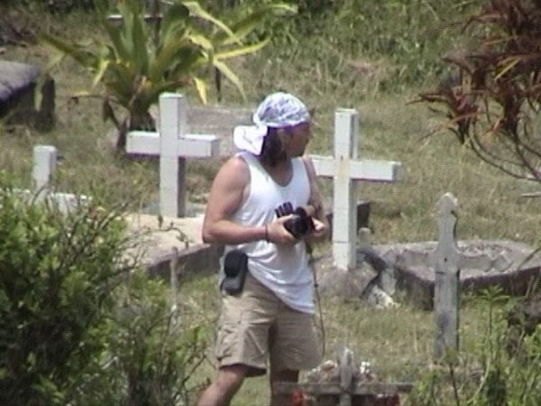 Sea side grave yard Cuba 1990