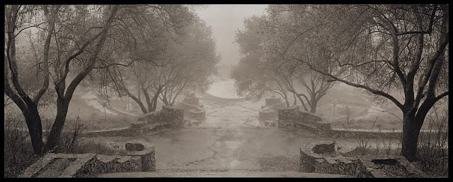 Stairway Down, Oakland, 1996. 8x20 Palladium Print on Hahnemühle Platinum Rag, 2016. You'll likely recognize this photo on the new box for this paper! Photo © Kerik Koukis. Best paper for platinum/palladium printing