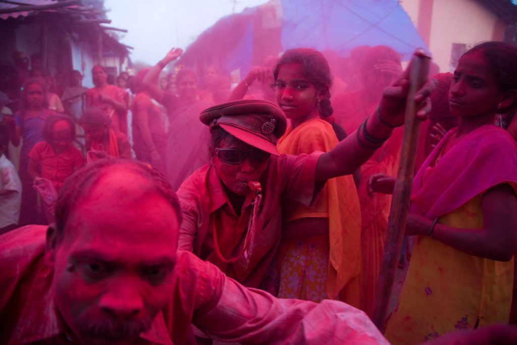 Villagers celebrate the Ganapati Festival to honor the Lord Ganesh. VADHAV, INDIA, 2007. Ⓒ Ed Kashi