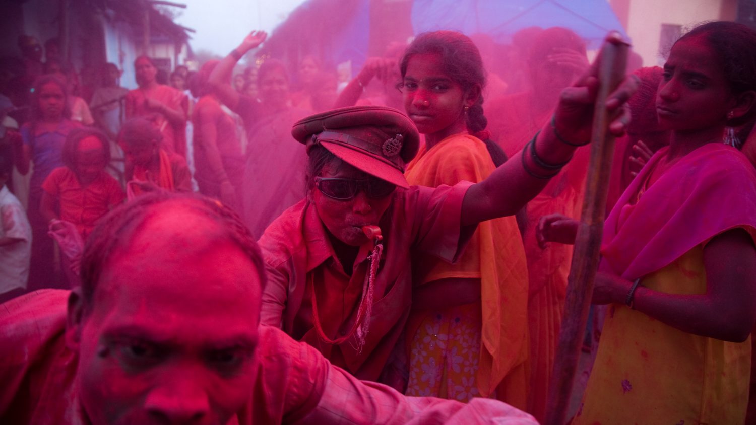 Villagers celebrate the Ganapati Festival to honor the Lord Ganesh. VADHAV, INDIA, 2007. Ⓒ Ed Kashi