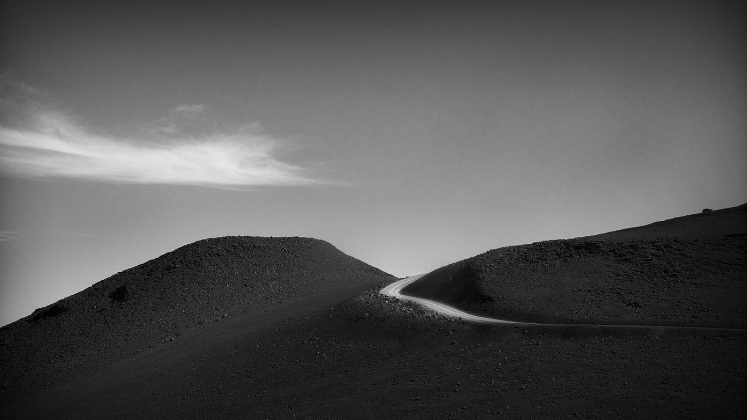 The Haleakala Crater on Maui is a worldwide tourist destination on Maui. To get this unique, minimalist, and moody image, travel photographer Jeff Zaruba turned his back on the main attraction. Photo © Jeff Zaruba.