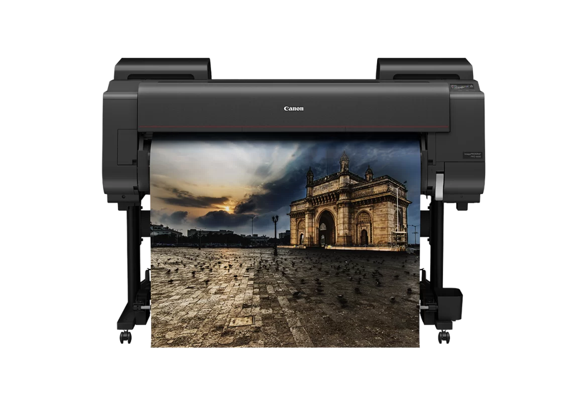 Printer with large color print
